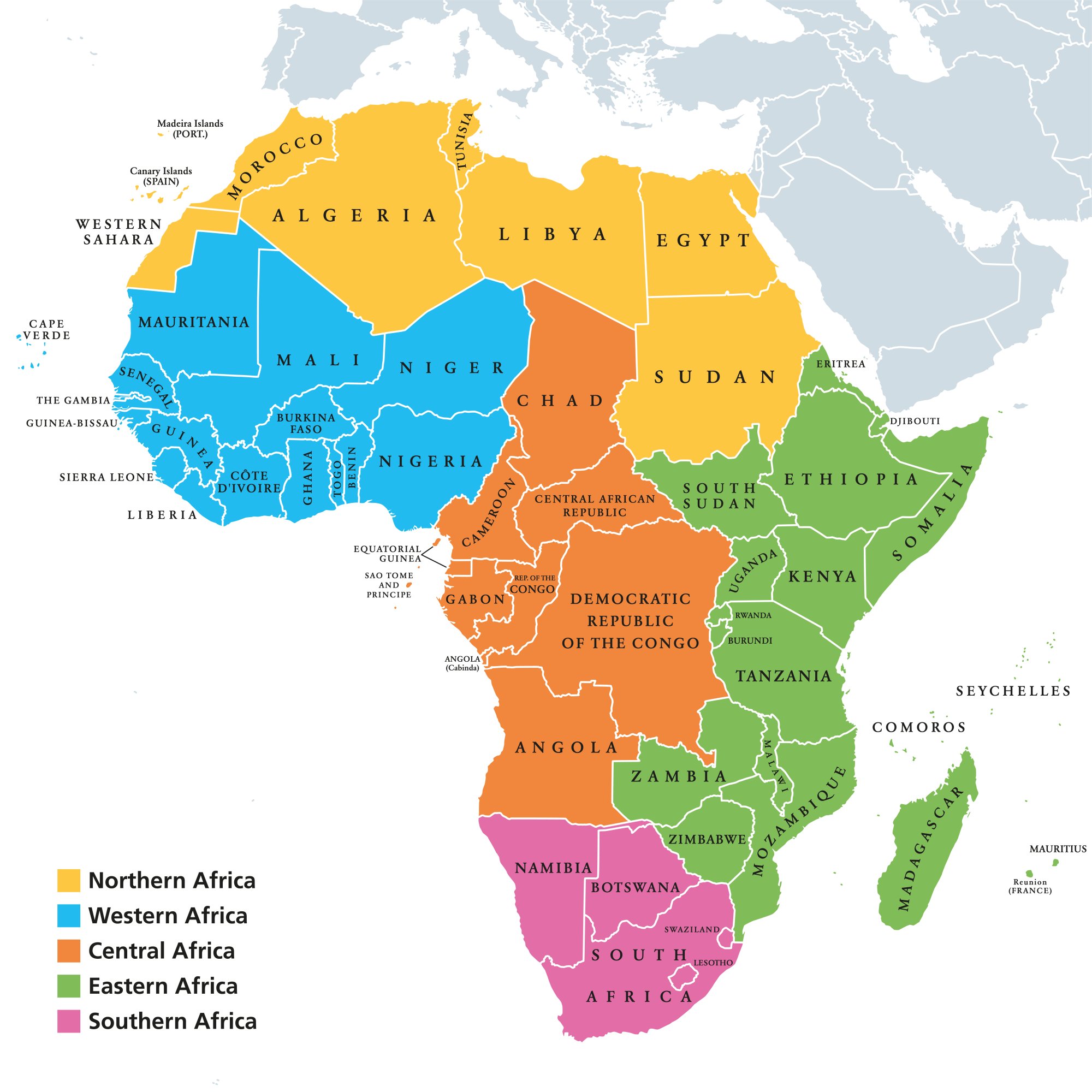 Slepa Mapa Afriky