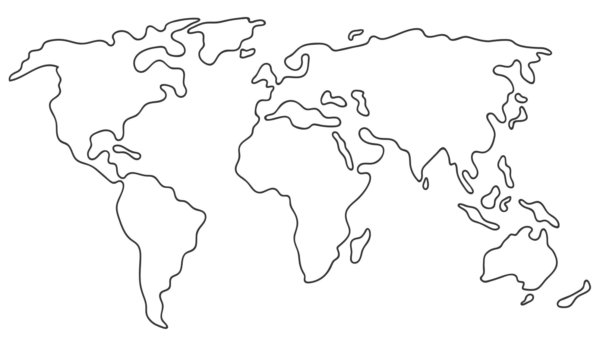 Slepá Mapa Světa Kvalitní Mapy Ke Stažení Zdarma